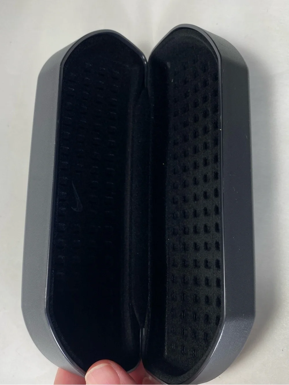 Nike Vision Black Hard Shell Sunglass Case with Swoosh Logo